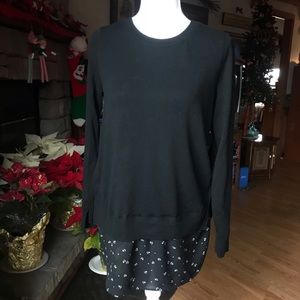 Loft long sleeve tunic blouse medium